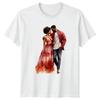 Couples Portrait RoUnisextic Love Unisex TShirt Graphic Tee