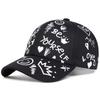 Unisex Smiling Face Graffiti Print Baseball Caps Spring Autumn Outdoor Adjustable Casual Hats Sunscreen Hat