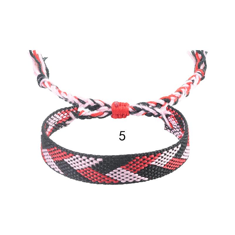 Bohemian Ethnic Style Woven Cotton Linen Friendship Bracelet