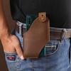 Genuine Leather EDC Tactical Phone Pouch - Men's Outdoor Waist Protective Case