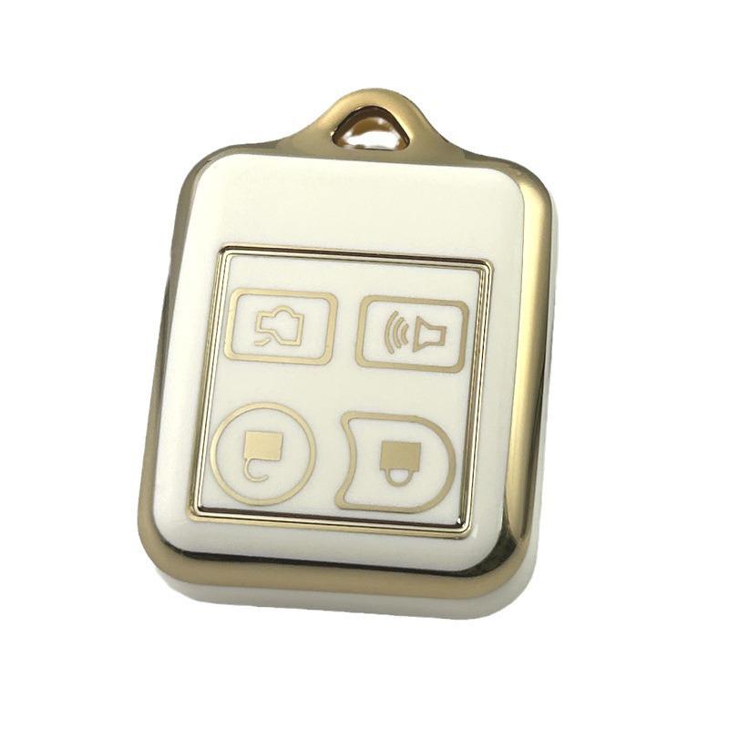 Gold Edge Car Key Case for Ford Lincoln Mercury (3/4 Button)