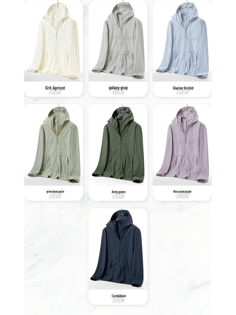 Unisex Summer 2025 Sunscreen Jacket - Lightweight, Breathable, Sun Protection for Men & Women