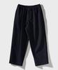 FFEFF STUDIO Single-Pleat Wide Elastic Waist Slacks (Dark Navy)
