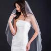 Elegant European & American Single Layer Bridal Veil with Hair Comb