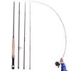 Fly Fishing Rod 4-Piece Lightweight Fly Fishing Rod Fishing Poles Portable Fly Rod Fly Fishing Tools