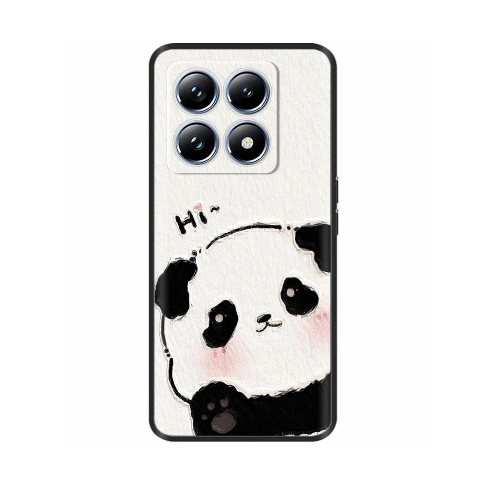 For Xiaomi Mi 14T Pro Case Soft Liquid Silicone Protection Back Cover for Xiaomi 14T Pro Mi14T 5G Cases Painted Cartoon Fundas