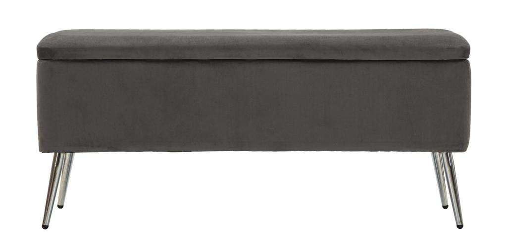 Bench With Storage Silvery Cm 112X42X50