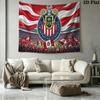 Chivas Guadalajara Logo Wall Tapestry Aesthetic Wall Hanging Printed Fabric Blanket Decorative Tapestries for Bedroom Living Room Home Decor