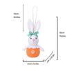 Easter Rabbit Toy Hangings Decorations For Party Supplies, Spring Plushie Doll Rabbit 6PCS