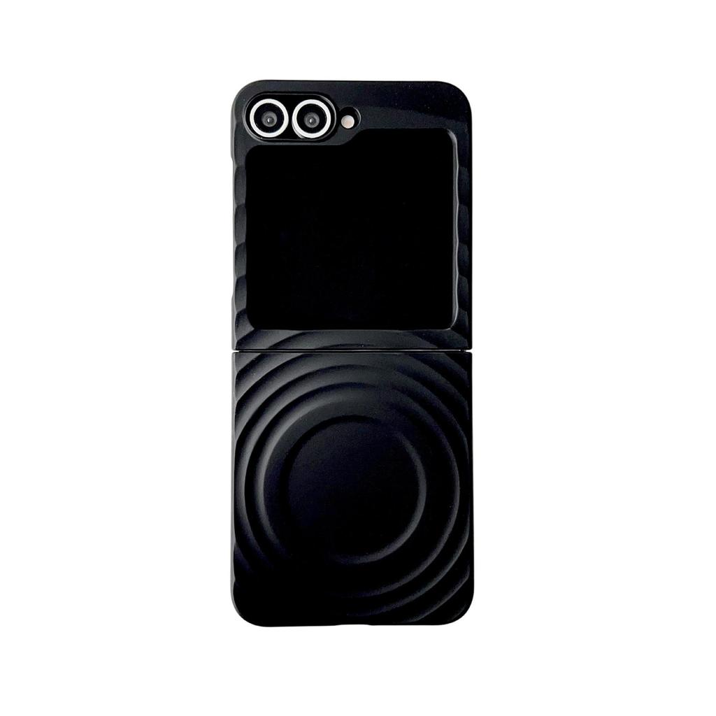 Samsung ZFlip7 Ripple Skin Anti-Fall Magnetic Stand Case for ZFlip6/5 - Trendy Protection for Men and Women