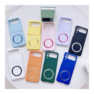Husă magnetică de încărcare fără fir pentru husa Samsung Galaxy Z Flip 4 Husă ultra-subțire, prietenoasă cu pielea, cu siguranță rigidă pentru Samsung Zflip3