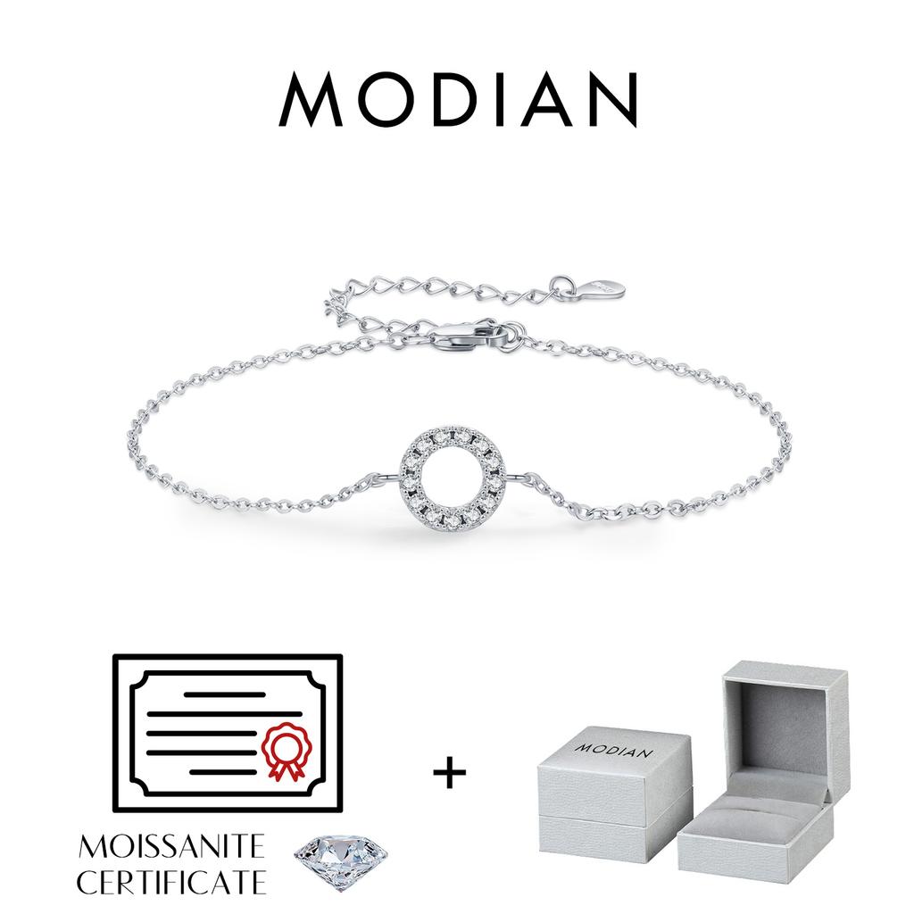 D Color Moissanite Bracelet 925 Sterling Silver Fashion Hallow Out Round Link Chain Bracelet For Women Fine Jewelry Gifts