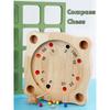 Roulette Schach Kinder Mathe Lernspielzeug Interaktives Gelegenheits-Partyspiel Kreatives Kompass-Schach Holzpuzzle Strategie-Spielzeug