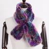 Winter Women Real Rex Rabbit Fur Scarf Natural Warm Soft Rex Rabbit Fur Muffler Lady Genuine Rex Rabbit Fur Scarves