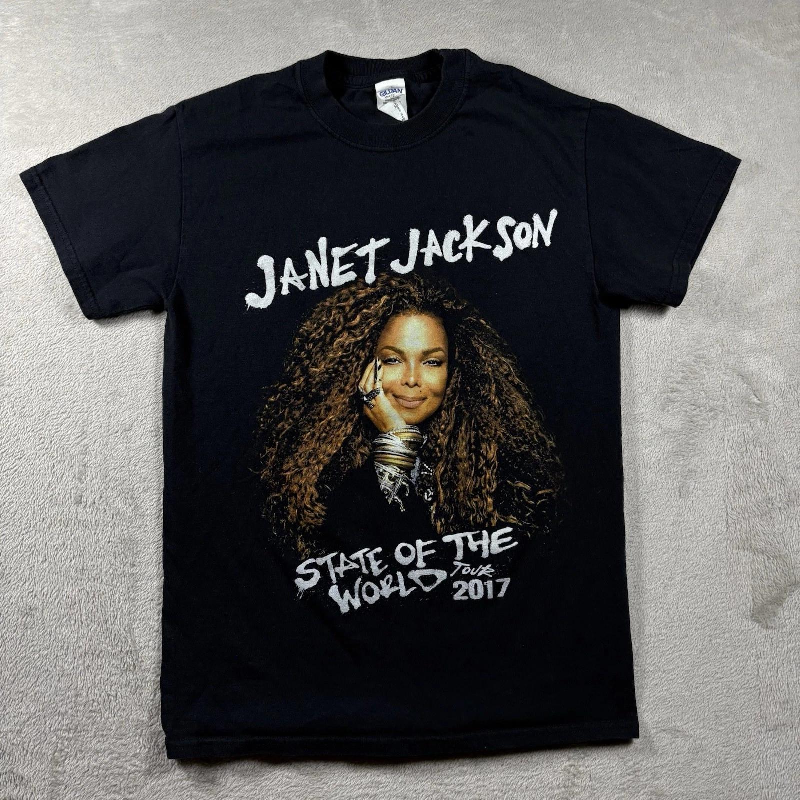 

Janet Jackson 2017 State Of the World Tour Shirt Men’s Size S Black R&B #909 M