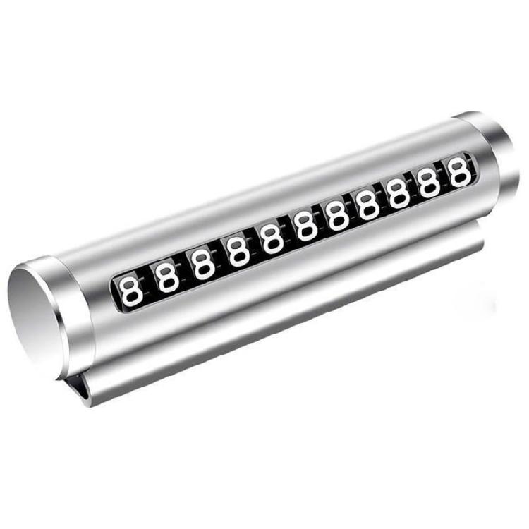 Not Slip Roller Face Temporary Parking Sign Aluminum Car Phone Plate Fade Resistant Car Parking Number Plate Roller