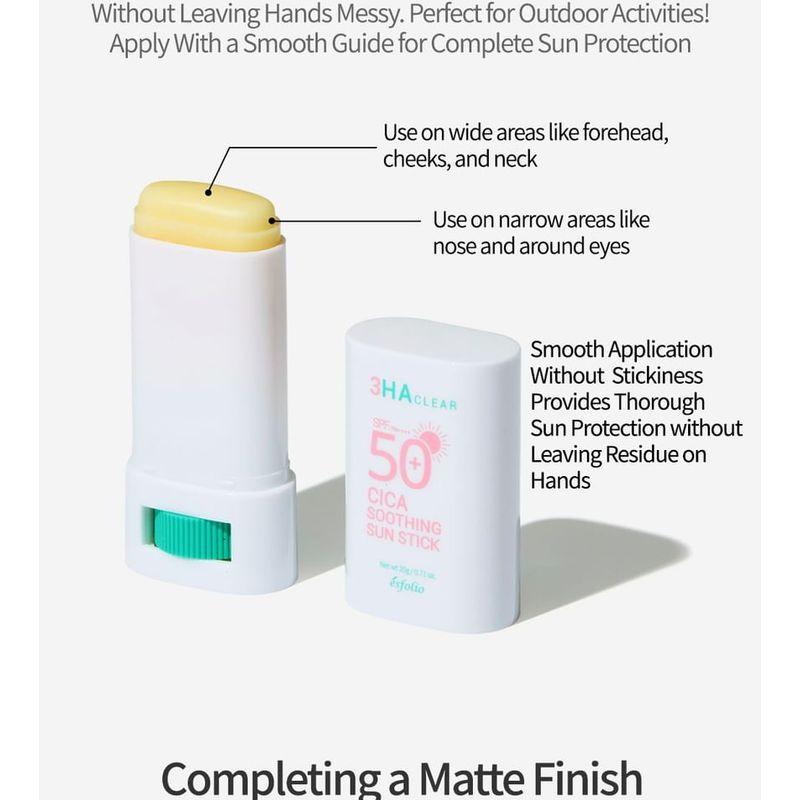 esfolio - 3HA Clear Cica Soothing Sun Stick