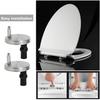 2pcs Toilet Seat Hinge Fittings Seat Spare Parts Toilet Wc Accessories Fittings Hinge Hinges Replacement Kit