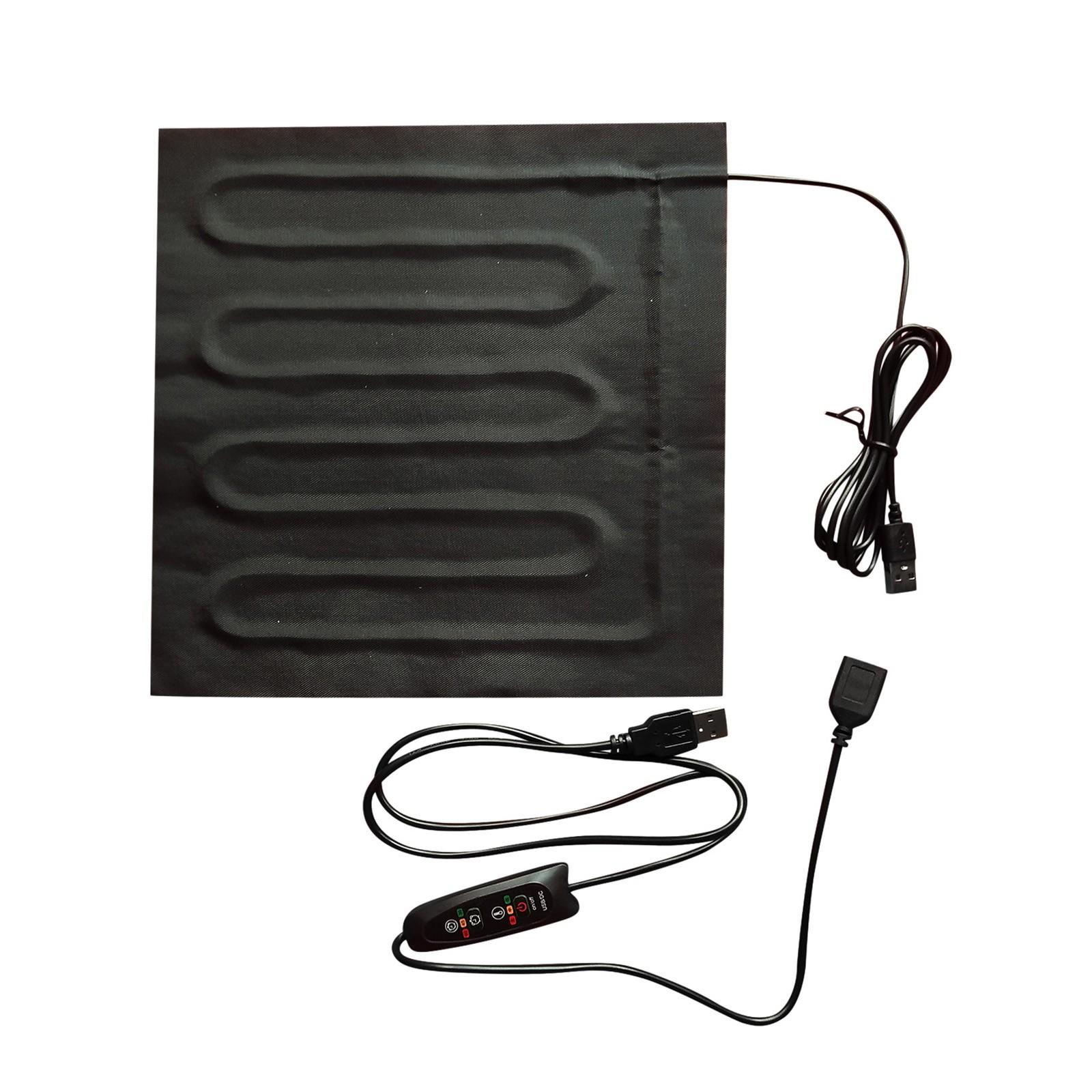 

USB-нагреватель Электрическая грелка Pad Нагреватель Термальная одежда с подогревом Уличный мобильный телефон чёрный