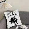 TThe CureS Rock Band Cushion Cover Pillowcase Ultra Soft Skin Friendly Fabric Cloud Like Comfort Concealed Zipper