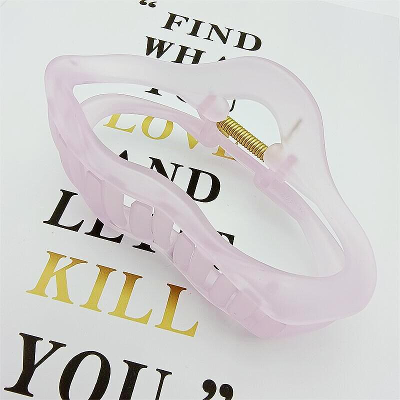 Korean Transparent Frosted Jelly Hair Volume Claw Clip for Women