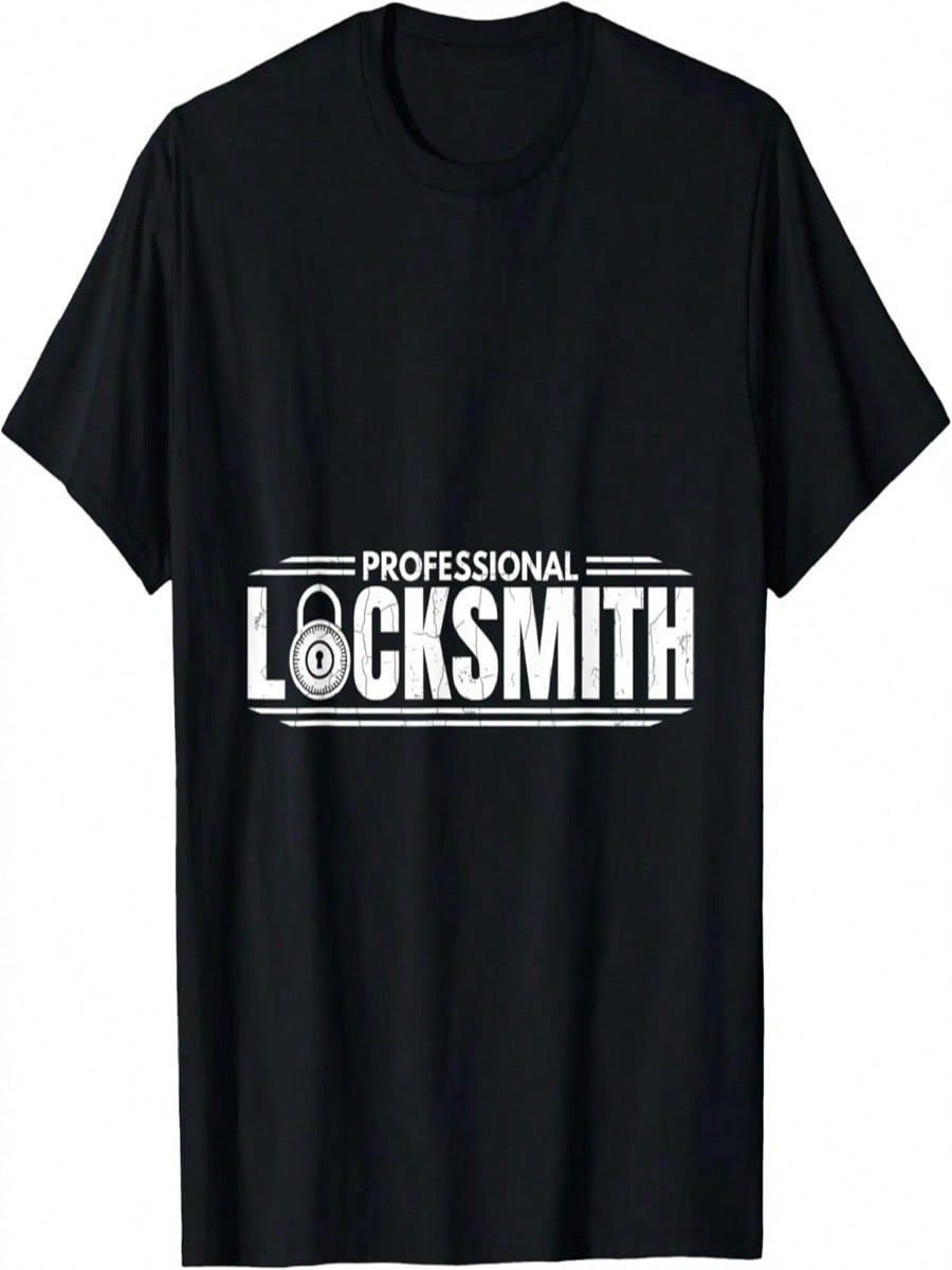 unisex Professional Locksmith Locksmithing Lock Picking Graphic T-Shirt S разноцветный