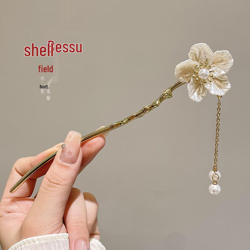 

Ретро корейско-китайская заколка для волос: Элегантный металлический аксессуар Ханфу для женщин