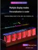 RGB Glow Tube Esports Desktop Clock - DIY Artistic Ornament and Gift