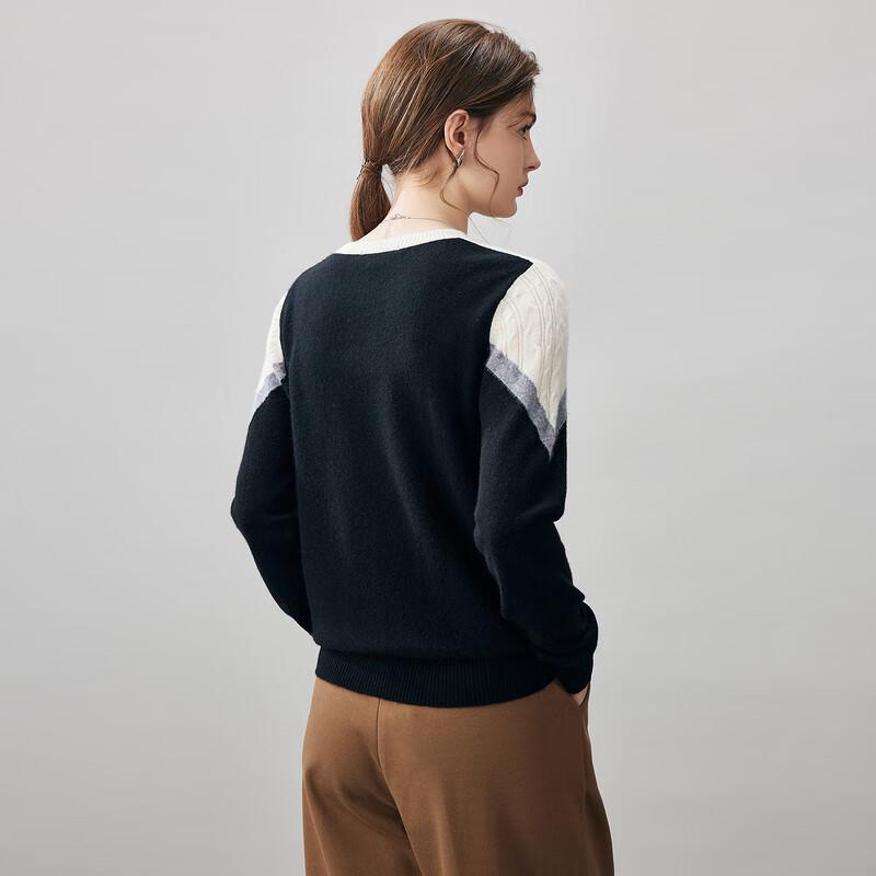 Comonboca Women's Cashmere Cable Knit Sweater