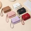 Damen Clutch Geldbörse Mini Geldbörse mit Reißverschluss Münzfach Ausweisfenster Schlanker Kreditkartenhalter Geldbörse für Damen Mädchen