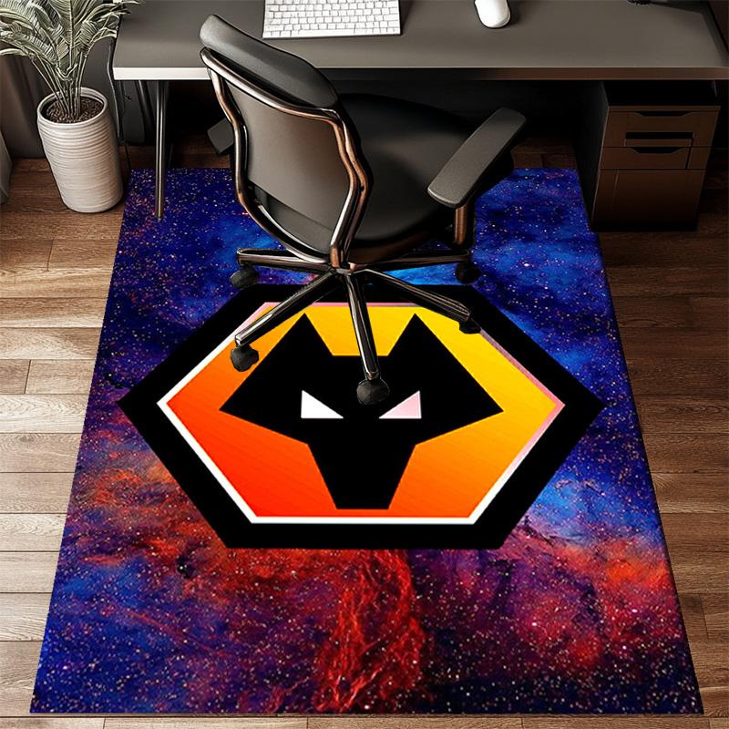 Powerful Symbol Design Printed Office Carpet Chair Cushion Entryway Rug, Rugs for Living Room, Bedroom Christmas gifts