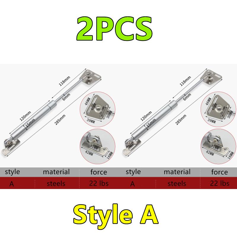 Balamale hidraulice cu arc pe gaz pentru mobilier, 2/1 buc, 100N, 10 kg, pentru bucătărie, dulap, balamale, ușă, capac, suport, cutie hardware, 2 buc.