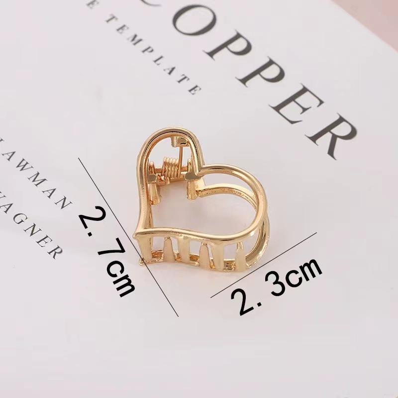 Korean Style Geometric Metal Star Hair Clip – Elegant Updo Accessory