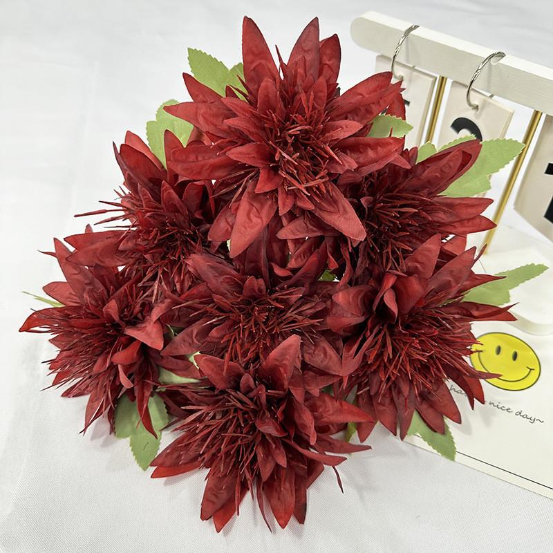 Simulated Heads 7 Multiple Petals Lily Bouquet Artificial Flower For Hoom Decor