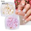 Flower Nail Part Camellia 3D Rose Nail Charm Aurora Rhinestones Flatback Gems Stones Decor Nail Art Manicure