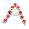 1 piece of multi-color side 115mm rhinestone shoe buckle clothing bikini chain DIY beach flip flops clothing decoration chain