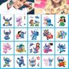 20PCS Cartoon Disney Stitch Tattoo Cute Stickers Lilo and Stitch Party Decoration Happy Birthday Kids Toys Supplies Gift Decals