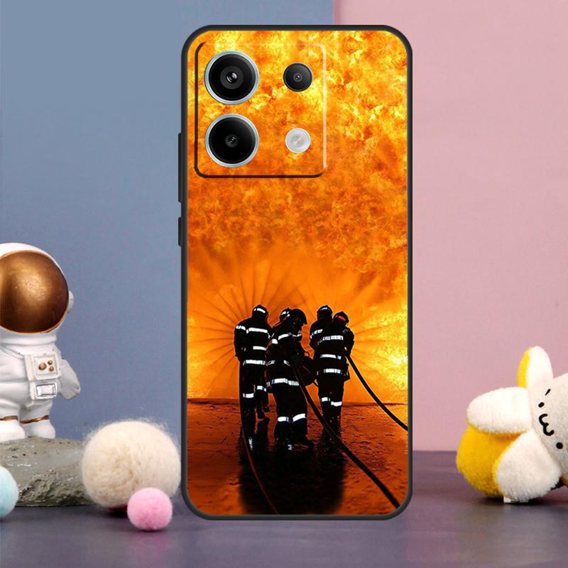 

Firefighter Fire Fireman Cover For Xiaomi Redmi Note 13 12 11 9 10 Pro 12S 11S 10S 9S Redmi 13 12 10C 12C 13C Case Redmi Note 8 Pro