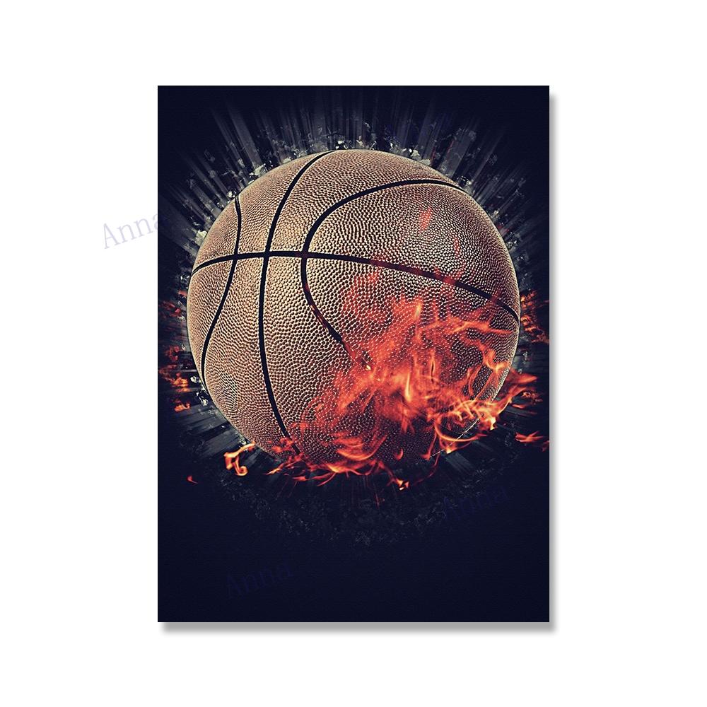 Sport Basketball Inspirational Words Canvas Painting Motivational Posters and Prints Wall Art Picture for Living Room Decor