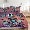 3pcs Butterfly Pumpkin Jack Halloween Theme Bedding Set - Includes 1 Quilt Cover and 2 Pillowcases, Comfortable Bedding with Stylish Design for B
