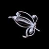 Butterfly Brooch Dazzling Rhinestone Inlay Zinc Alloy Pin Suits Coats Sweaters Scarves Badge Outfit Accessory
