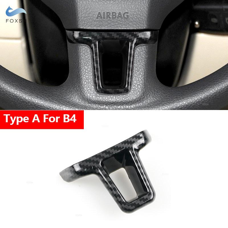 Accessoires de Voiture en ABS Cache-Volant Garniture Pour VW Golf 6 MK6 Passat B7 Jetta Bora CC Tiguan Caddy Touran Motif Fibre de Carbone