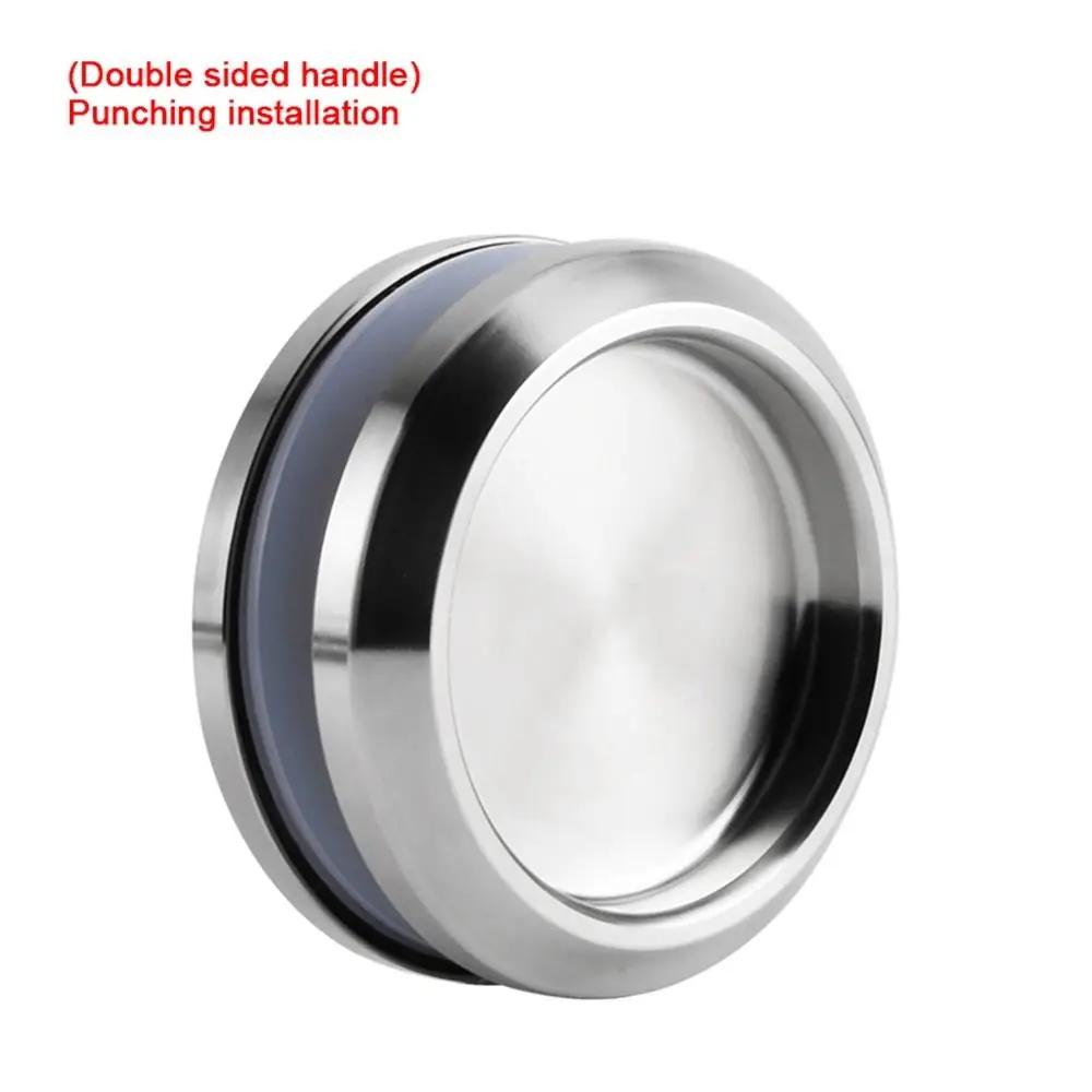 Glass Doors Invisible Door Handle Stainless Steel Sliding Cupboard Bathroom Embedded Door Handle Ring Pull Furniture Hardware