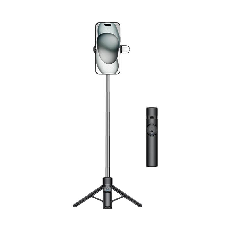 M17 Anti-Wackel Selfie-Stick mit zwei Fülllichtern und tragbarem Stativ für vertikale Aufnahmen und Live-Streaming.