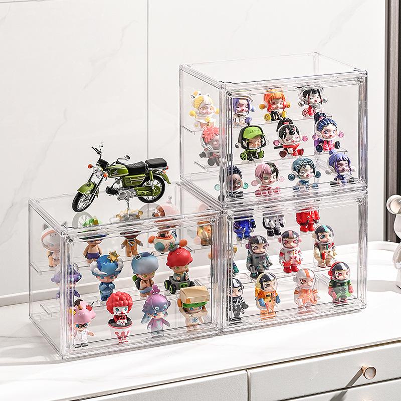 Transparent Display Case for Action Figures, Model Figurines, and LEGO - Dustproof Storage Cabinet