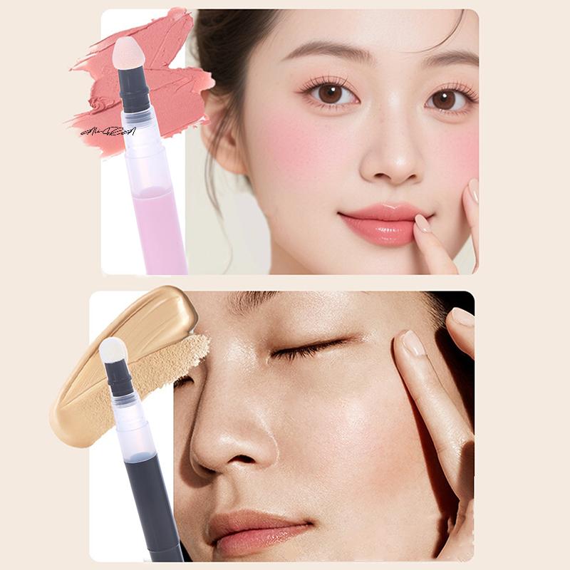 3ml Twist Pen Empty Tube with Sponge Tip Cosmetic Container Lip Gloss Foundation Concealer Dispenser Refill for Beauty Products