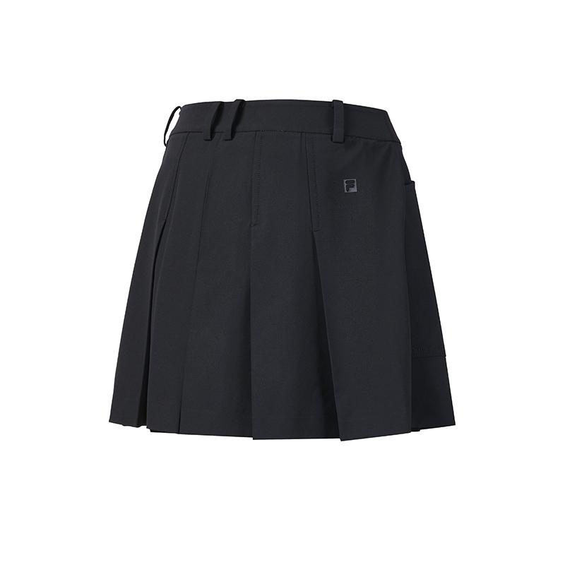 FILA Golf Series Simple Trendy Fashion Sports Golf Versatile Comfortable Woven Casual Shorts Women shorts Deep-Black A11W625817FBK
