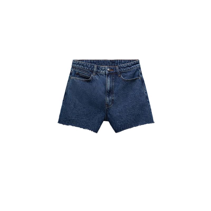 Spring New Arrival American Retro Hot Pants Shorts Casual Wide Leg A- Line High Waist Denim Shorts 7147023