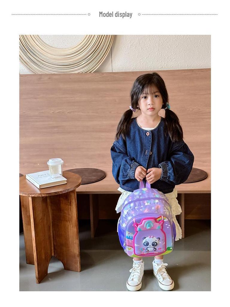 2025 Cartoon Kids' Backpack for Kindergarten & Elementary - Large Schoolbag for Boys & Girls