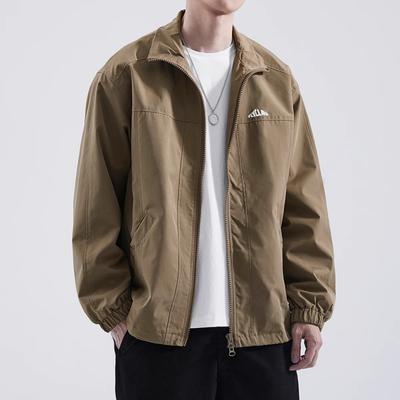 Chaqueta Retro, Chaqueta Fina de Protección Solar, Chaqueta de Hombre, Ropa de Trabajo Moderna y Versátil, Marido Guapo, Holgada
